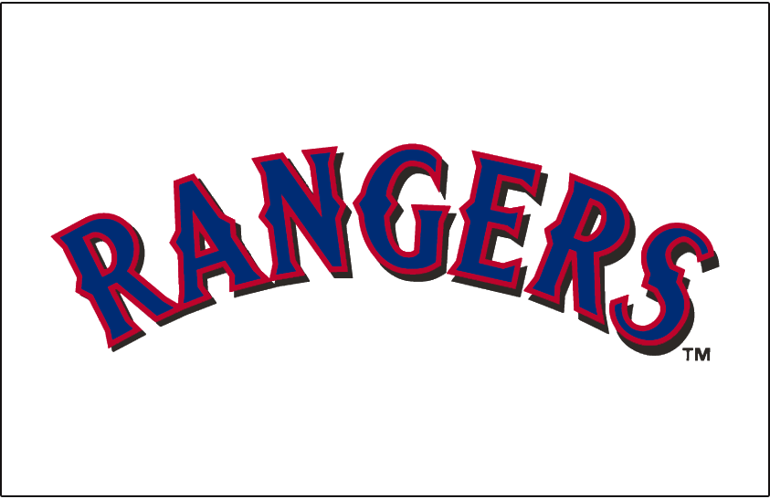 Texas Rangers 2001-2008 Jersey Logo iron on transfers for fabric